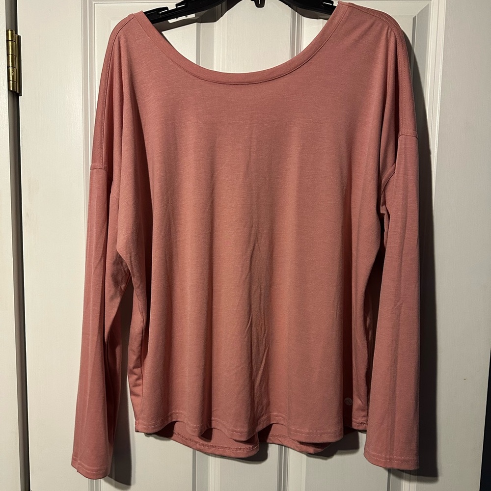 Women's Pink Long Sleeve Top